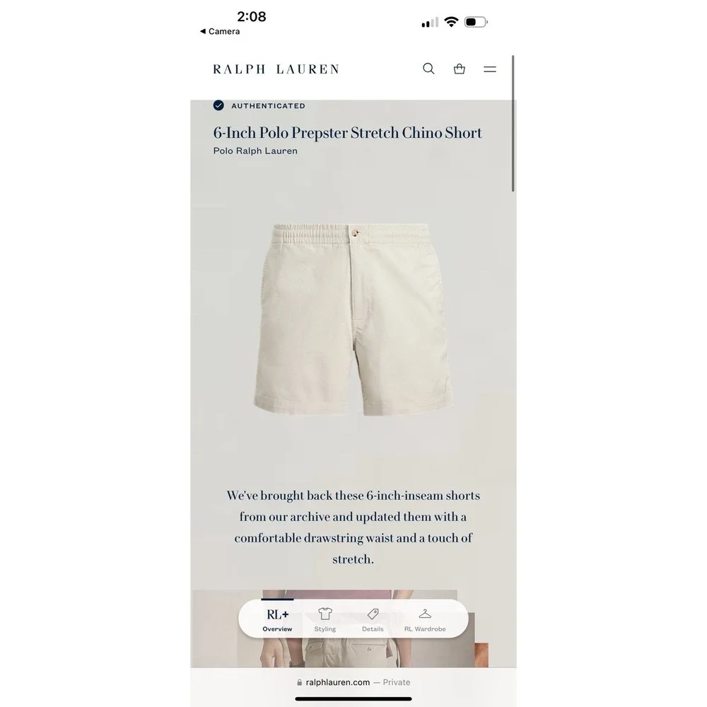 Polo Ralph Lauren Prepster Oxford Chino Shorts 6
